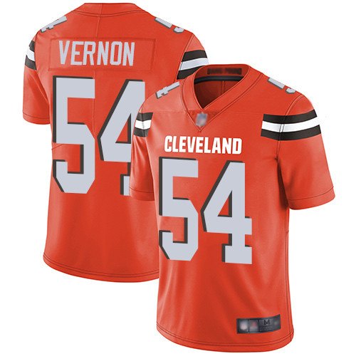 Cleveland Browns Olivier Vernon Men Orange Limited Jersey #54 NFL Football Alternate Vapor Untouchable->cleveland browns->NFL Jersey